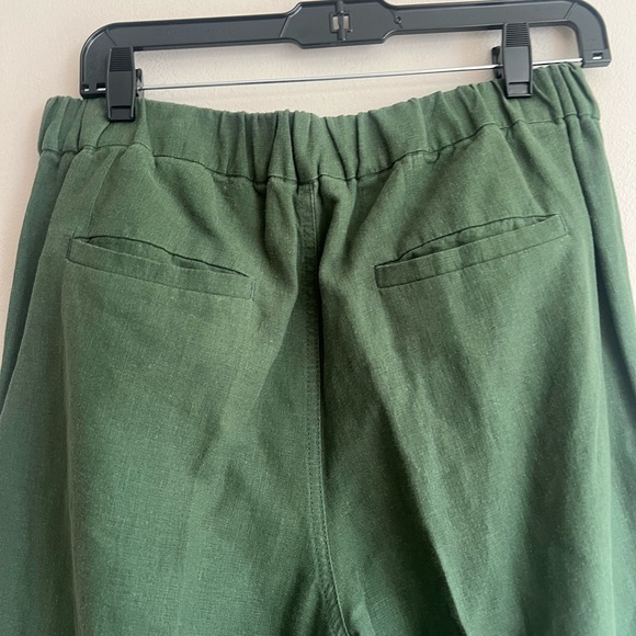 J.Crew woman’s green linen jogger pants - Picture 5 of 8